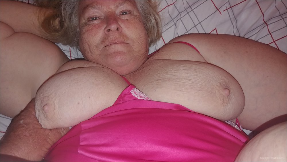 Elderly Fat Pussy - 58 year old bbw wife and grandma showing her fat pussy and big tits