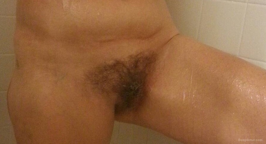 Hairy mature the shower